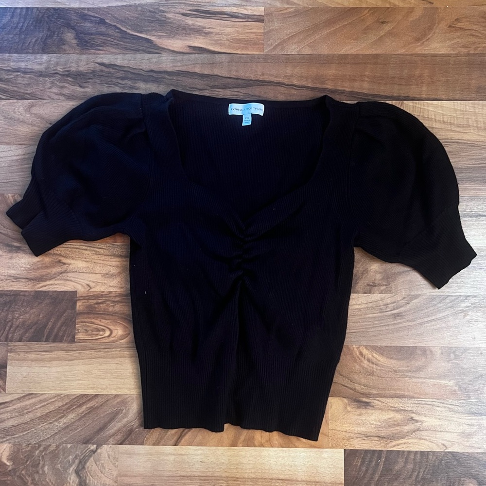 Express x Negin Mirsalehi Crop Top Sweater